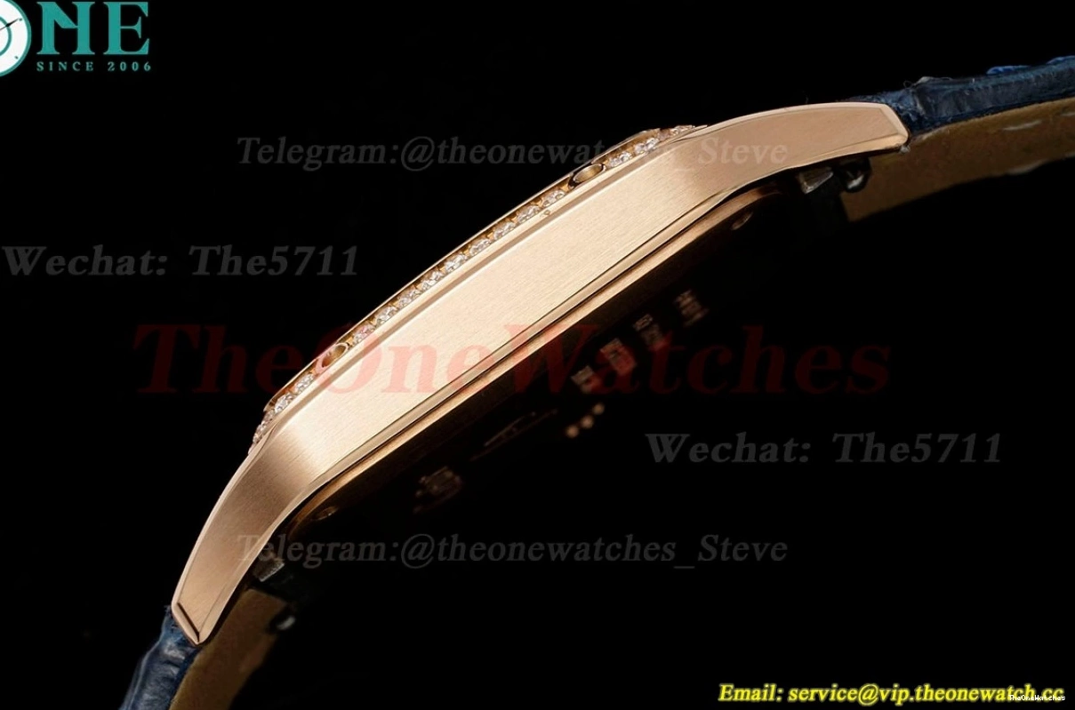 RG Santos Dumont LE Blue Dia Dial AF Quartz Silver 0329